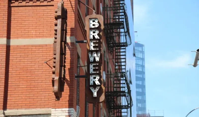 Brewery sign